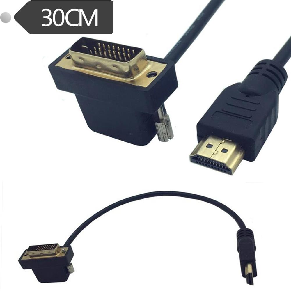 Hdmi Male Naar Dvi 24 + 1 Male Kabel Dual Link Dvi-I Adapter Voor PS4 Hdtv 1080P converter Kabel Dvi Naar Hdmi 0.3 M