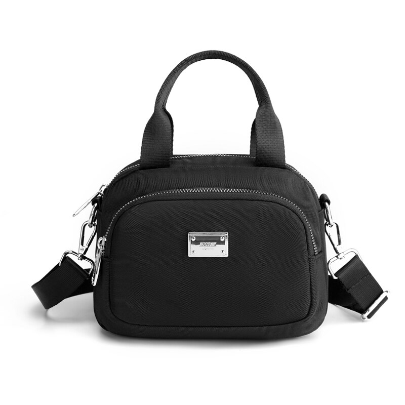 Vrouwen Messenger Bags Nylon Koppelingen Luxe Tote Packet Vrouwelijke Vintage Schouder Crossbody Tas Dames Handtas: Black