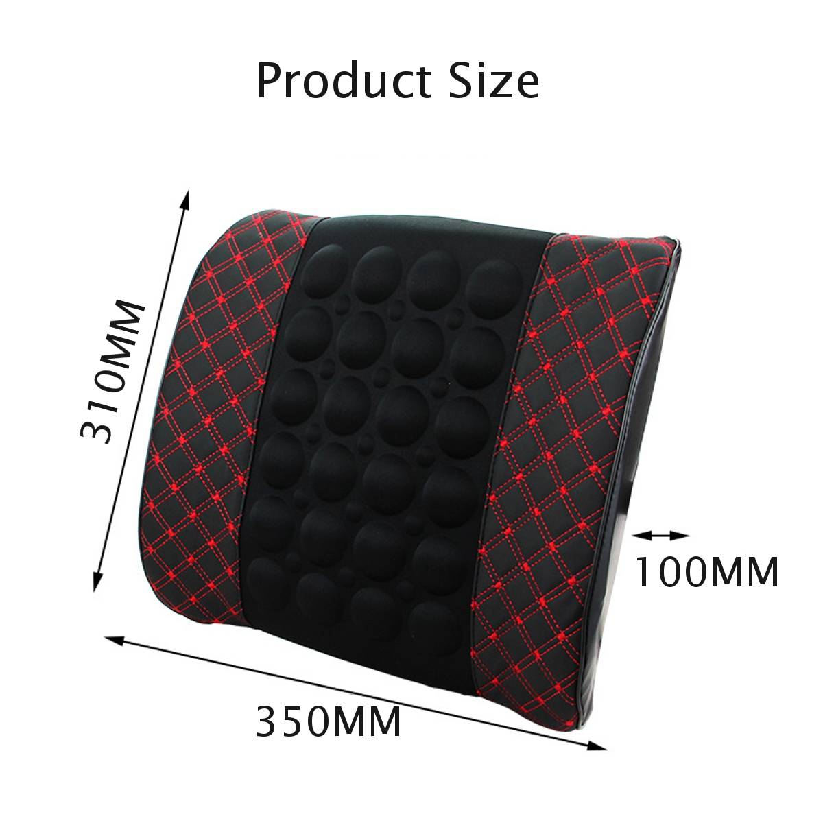 12V Car Massage And Heat Lumbar Cushion Car Electric Massage Cushion lumbar Massage Car Seat Back Cushion Waist support Winter