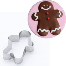 Jul pepparkakshus kakskärare set pepparkakor sugarcraft fräs kexform jul bakning konditorivaror: Grön