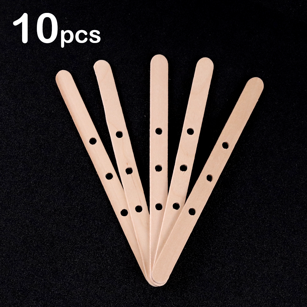 5/20/30 Stuks Met Gaten Houten Wax Core Houder Houten Stokken Lont Centreerapparaat Voor Diy Kaars levert Handwerk Craft Supplies: plum