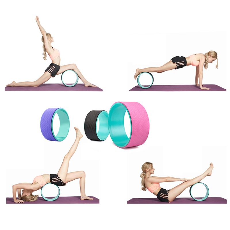 Yoga Wheel for Back Pain - TPE & PC - Fitness, Workout, Pilates Ring