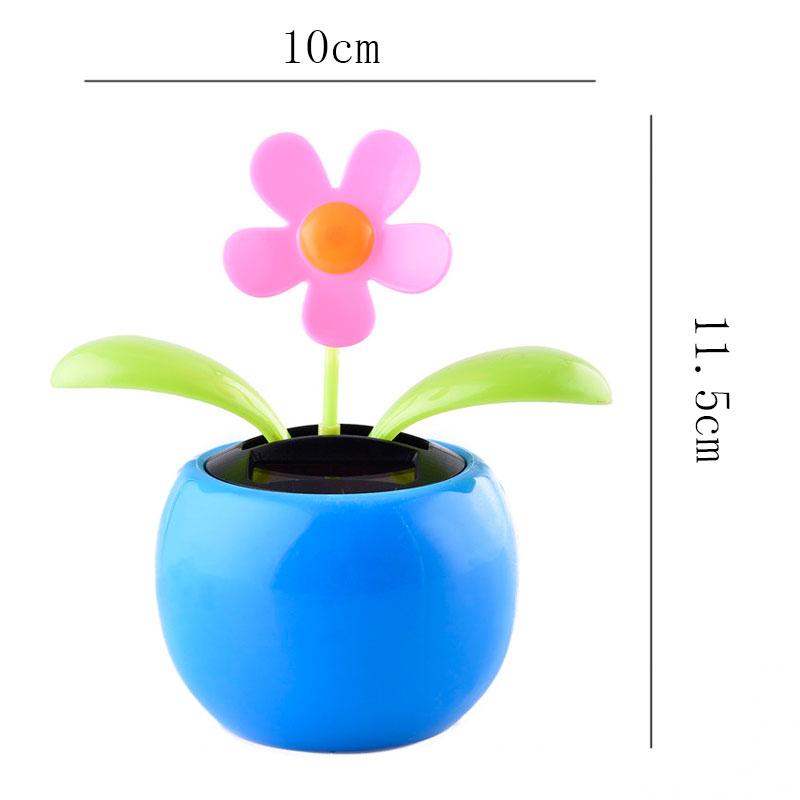 Car Cute Swing Solar Powered Dancing Flower Toys Sunflower Flip Flap Bobble Plant Swing