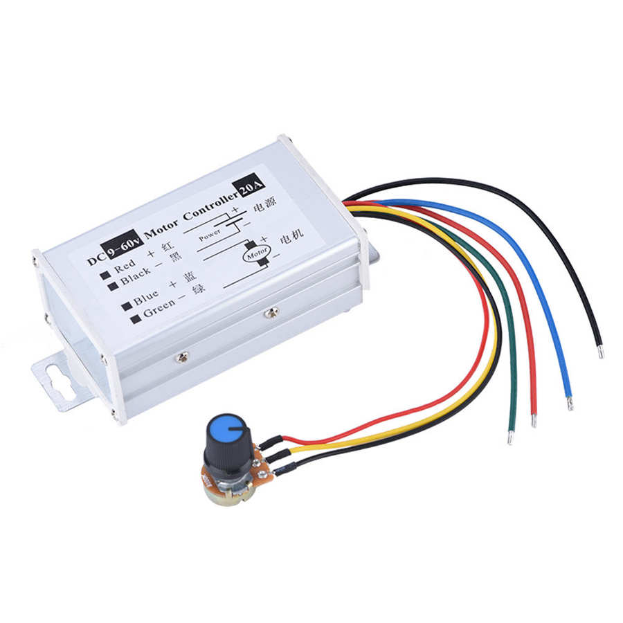 PWM Speed Regulator DC 9-60V 20A 1200W 25KHz Motor Speed Controller Speed Regulator Switch