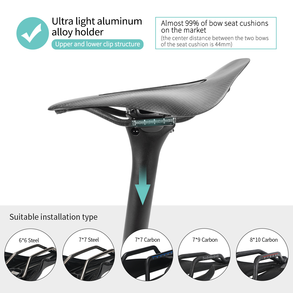 Toseek c70 sem logotipo selim de carbono peso leve 27.2/31.6mm preto fosco mtb bicicleta estrada espigão tubo assento peças da bicicleta