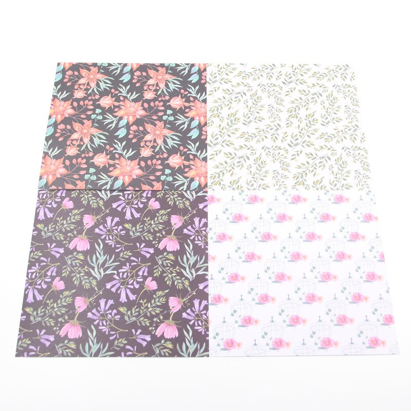 KLJUYP 12 Sheets Little Autumn Scrapbooking Pads Paper Origami Art Background Paper Card Making DIY Scrapbook Paper Craft