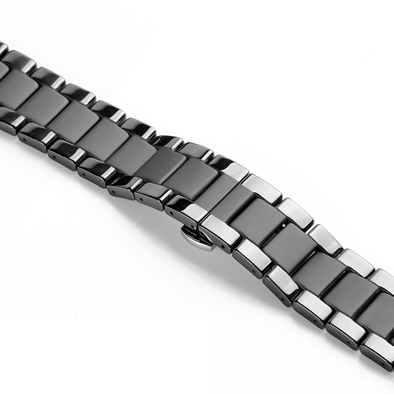 Keramik 22mm uhr Band für Samsung Galaxis uhr 46mm 3 45mm Band Getriebe S3 Grenze Armbinde handgelenk gürtel Huawei uhr GT 2 Gurt: Weiß Schwarz / 12mm