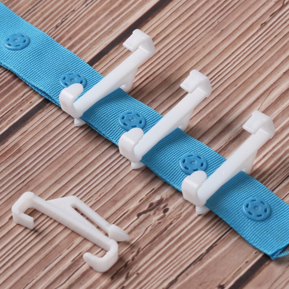 50pcs Curtain Glider Hooks White Plastic for Curta... – Grandado