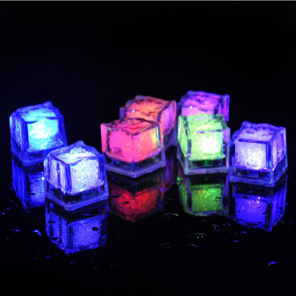 Veilleuse, glaçons colorés capteur tactile | 12 pièces, glaçons colorés, capteur tactile, eau sensorielle, lumineuse, Bar essentiel, glace Cool: Slow flash