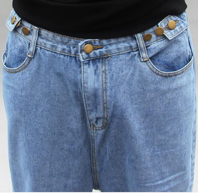 Lose Baggy Jeans männer Casual Denim Hosen Hip Hop Harem Jeans Hose Blau Schritt Denim Hosen Plus Größe 4XL