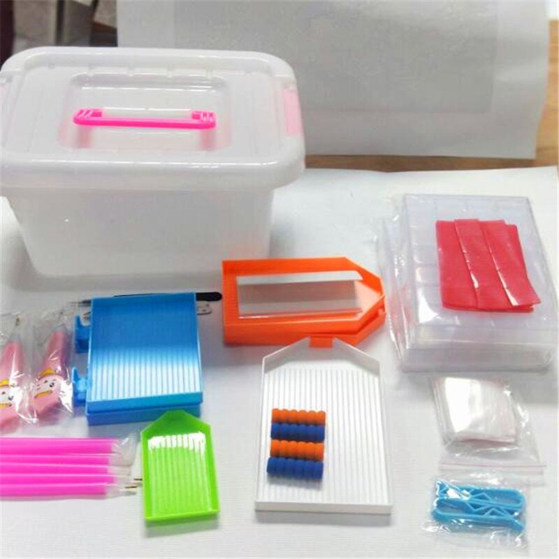 Diamond Painting Tools,5D Diamond Painting Accessories Kits Diamond Cross Stitch Tool Sets Diamond Embroidery Box for DIY Craft: 58pcs
