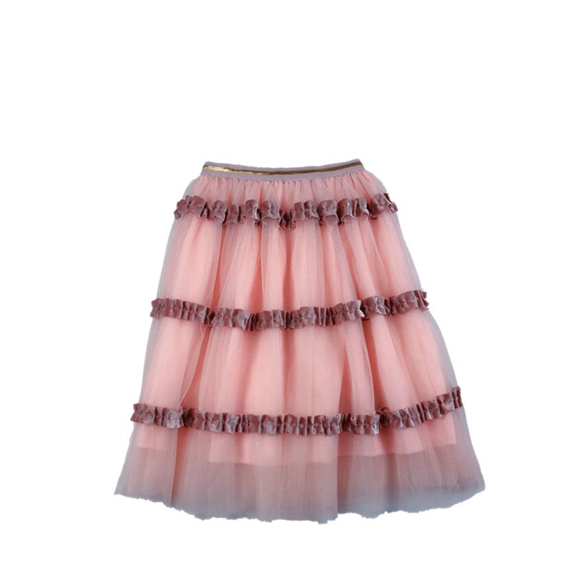Ins Spring Children Skirts Girls Summer Short Skirts Mesh Skirt