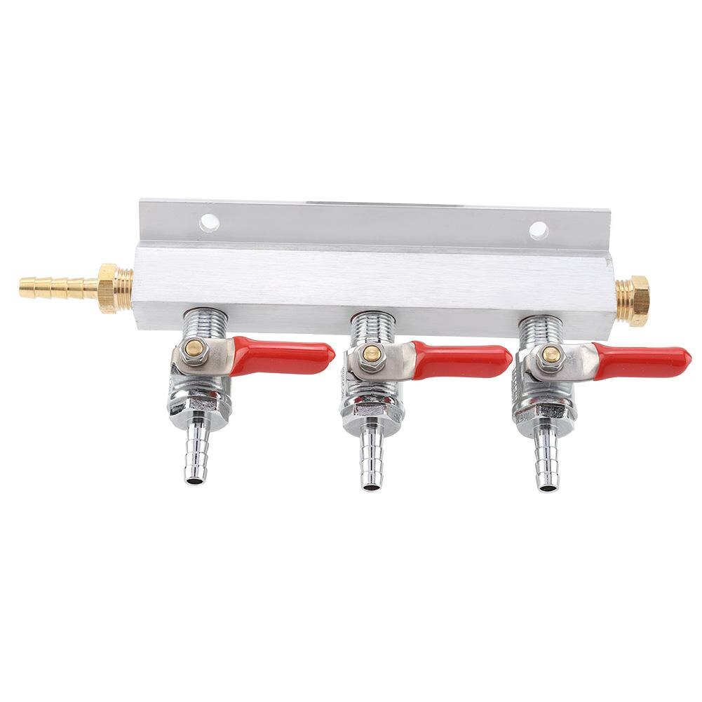Dispensador de barril de cerveza, colector de distribución de Gas de CO2 de 3 vías, herramientas de elaboración de cerveza