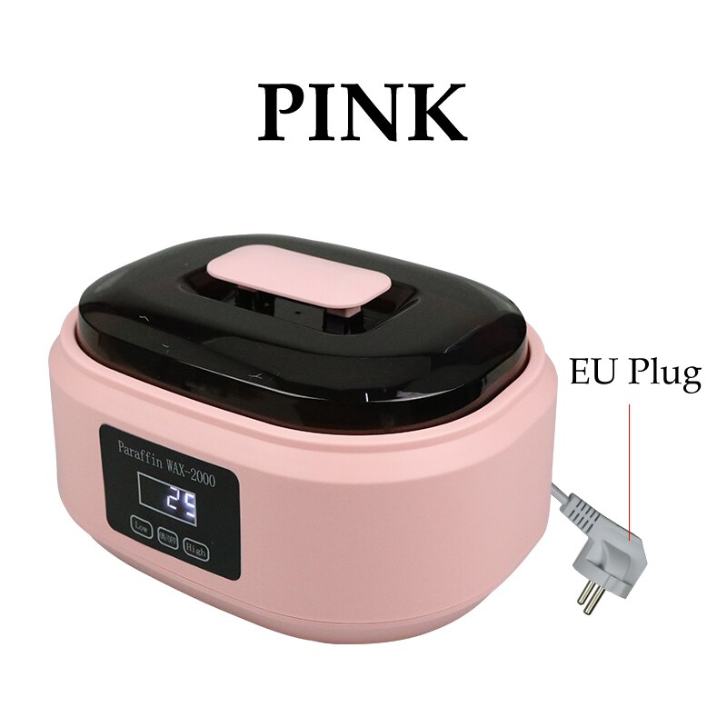 2L Grote Paraffine Kachels Elektrische Wax Warmer Kit Hand En Body Warmer Schoonheidssalon Voetenbad Wax Ontharing waxen Pot: Pink