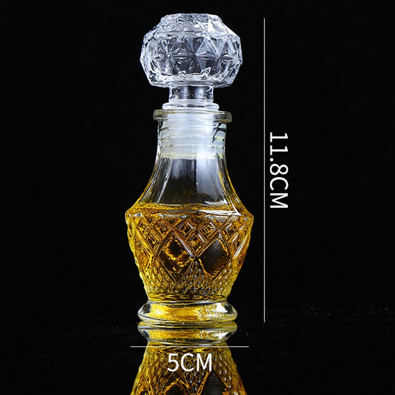 Jarra de miel de cristal de lujo X15, jarra de 50ml de capacidad, 2oz, decantador, botellas de vidrio de almacenamiento, de de boda, tarros de miel: D
