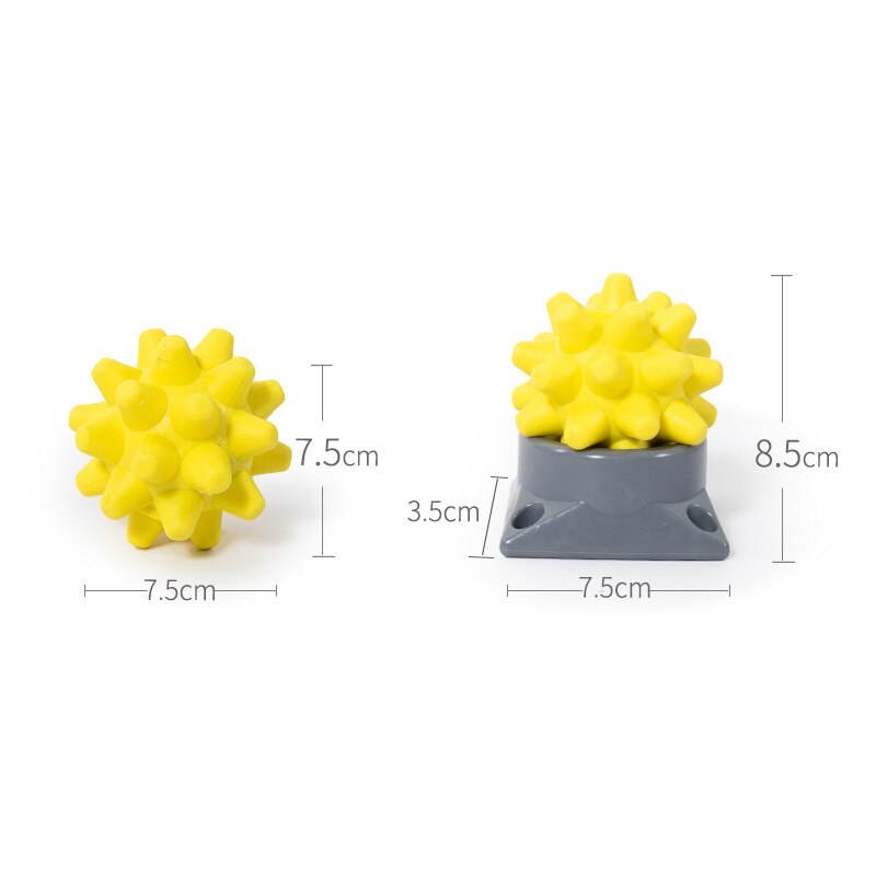 Style Portable Acupuncture Point Massage Ball with Base Relaxing Muscle Massage Ball Rumble Roller Wormwood Ball