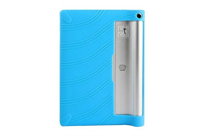 Yoga 2 1050F Zachte Siliconen Case Voor Lenovo Yoga Tablet 2 10 ''1050f Zacht Rubber Silicon Beschermende case: sky blue