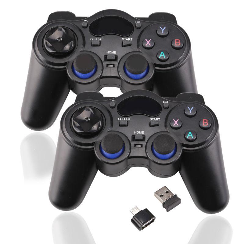 2 stück/set: 2.4g kabellose gamecontroller mit  ps3 ps2 -adapter für android-smartphones, tv-boxen, gamepad-joystick-zubehör: Default Title