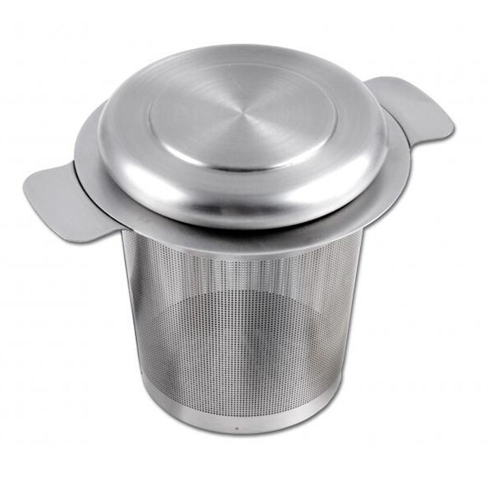 Een + + Theezeefje Rvs Water Filter Met Dubbele Handgrepen Voor Opknoping Op Theepotten Mokken