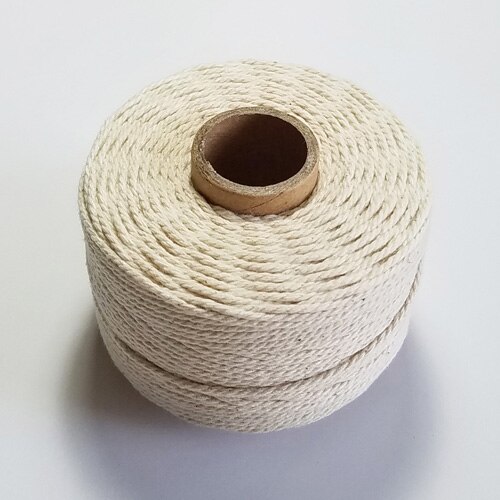 Cuerda colorida 100% de algodón, 80 m/rollo de hilo de macramé, hilo para , embalaje, , decoración de boda, accesorio DIY: Café