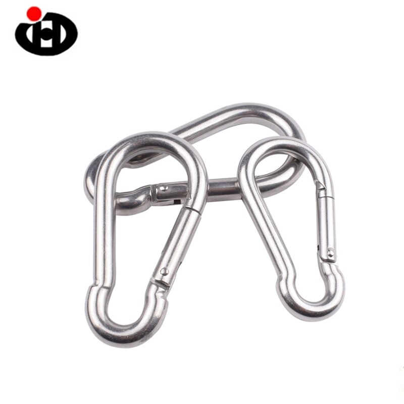 25pcs 10pcs 5pcs Stainless Steel Carabiner Clip Spring Snap Hook Heavy Duty Carabiner Clips for Keys Swing Set Camping Fishing
