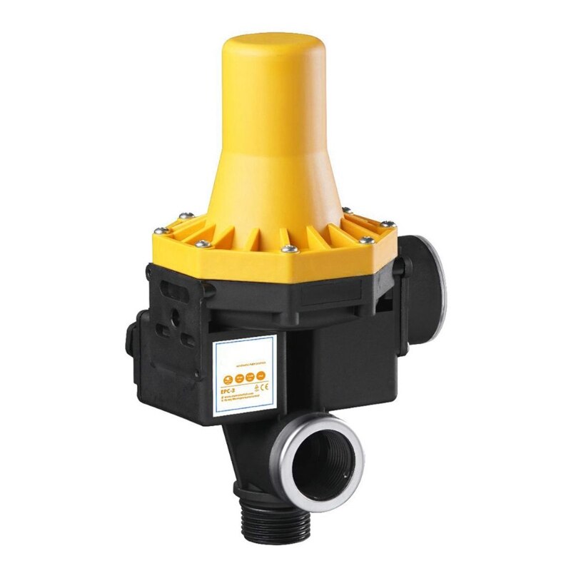 10A 220V-240VAC IP65 Waterproof Adjustable Water Pump Pressure Controller Automatic Electronic Pressure Switch with Gauge