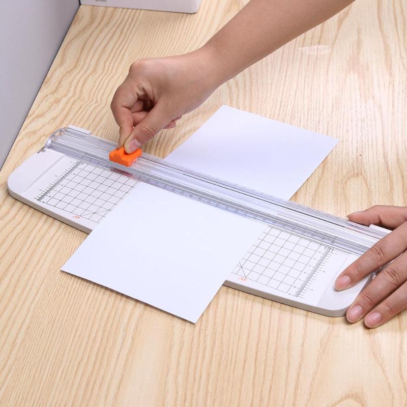 Bærbar  a4 papir trimmer præcision papirskærer plast skæremaskine kontor etiketter foto skæremåtte maskine diy håndværk