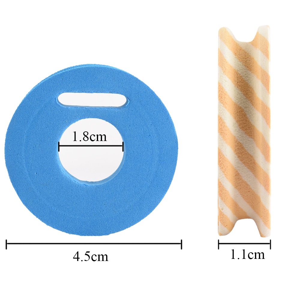 Carretes de línea de espuma para pesca, bobina de cuerda de forma redonda, gancho de espuma, Kits de herramientas de almacenamiento, 10 Uds.