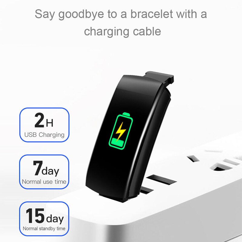 Smart Fitness Bracelet Blood Pressure Measurement Fitness Tracker Waterproof Smart Band Watch Heart Rate Tracker For Women Men