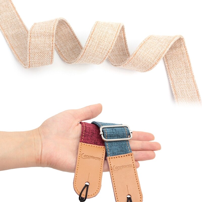 Adjustable Electric Guitar Strap Holders PU Leather Ends Acoustic Guitar Bass Strap Belt Accessories