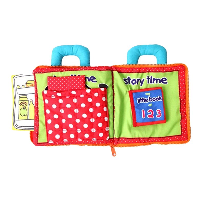 Educatief Baby Speelgoed Beer Baby Sleep Night Baby Kinderen Early Development Doek Boeken 3D Stijl Leren Ontvouwen Activiteit Boek