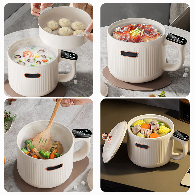 Reiskocher mit niedrigem Zuckergehalt, elektrische Nudeln, Pfanne, Tasse, Eier, Omelette, Bratpfanne, Brei, Suppe, Eintopf, Kochen, Pot, Wärmer, Dampfgarer