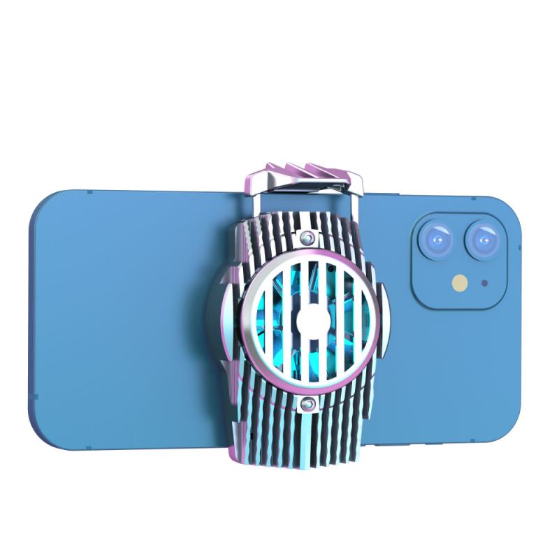 Mobile Phone Cooling Mute Fan Universal Semiconductor Refrigeration Radiator Phone Cooler Holder Mobile Phone Radiator Cooler: White