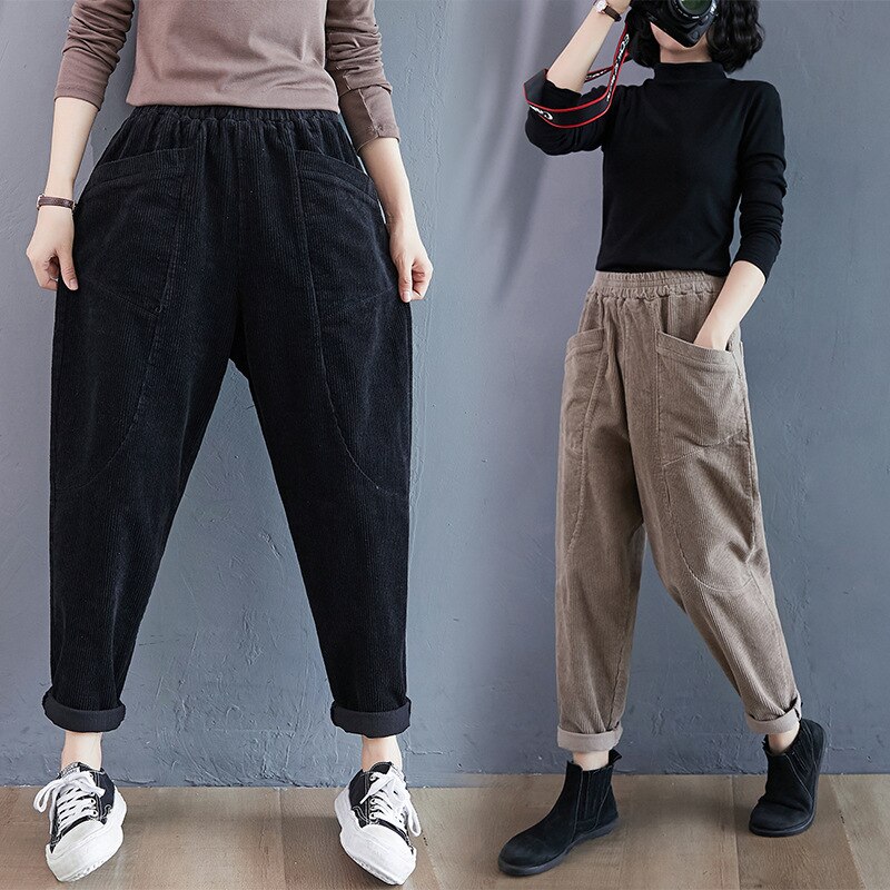Herfst Winter Vrouwen Sport Broek Losse Fleece Harem Sweatpant Running Jogger Fitness Gym Athletic Casual Broek Broek Activewear
