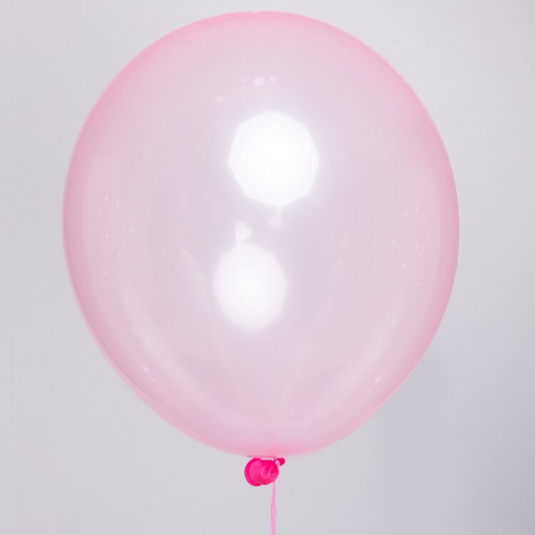 Globos de látex transparentes de colores, globos de burbujas de cristal de 10 pulgadas, decoración para de cumpleaños, boda, verano, 20 unids/lote: rose red