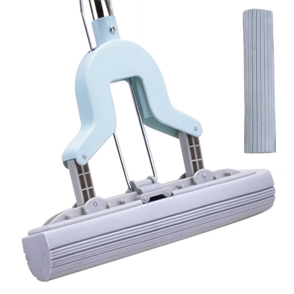 Telescopische Handvat Absorberende Spons Mop Vouwen Rubber Mop Thuis Floor Cleaning Tool Rvs