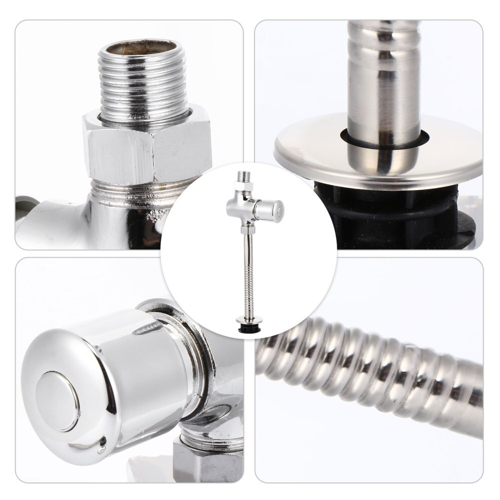 1 Pc Valve Premium Bathroom Supplies Hand Pressing Flushing Tool Manual Delay Flush Valve for Toilet B