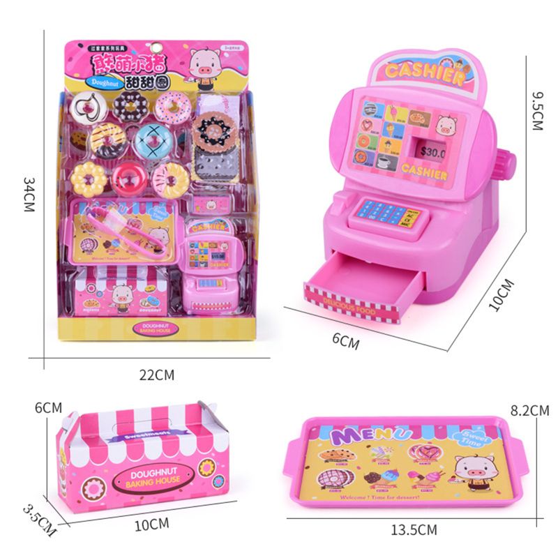 Simulation Selling Doughnuts Shop Dessert Pretend Play Early Education Toy A2UB