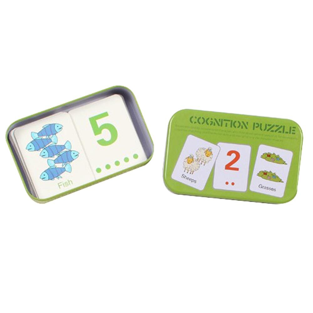 Baby Fruit Dier Cognitie Kaarten Chinese Engels Leren Puzzels Onderwijs Speelgoed: English Word