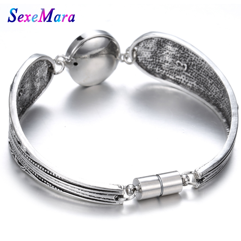 Metalen Drukknoop Armband Bohemian Magneet Snap Armband Horloges Vrouwen 18mm Snap Knoppen Verwisselbare Charm Sieraden