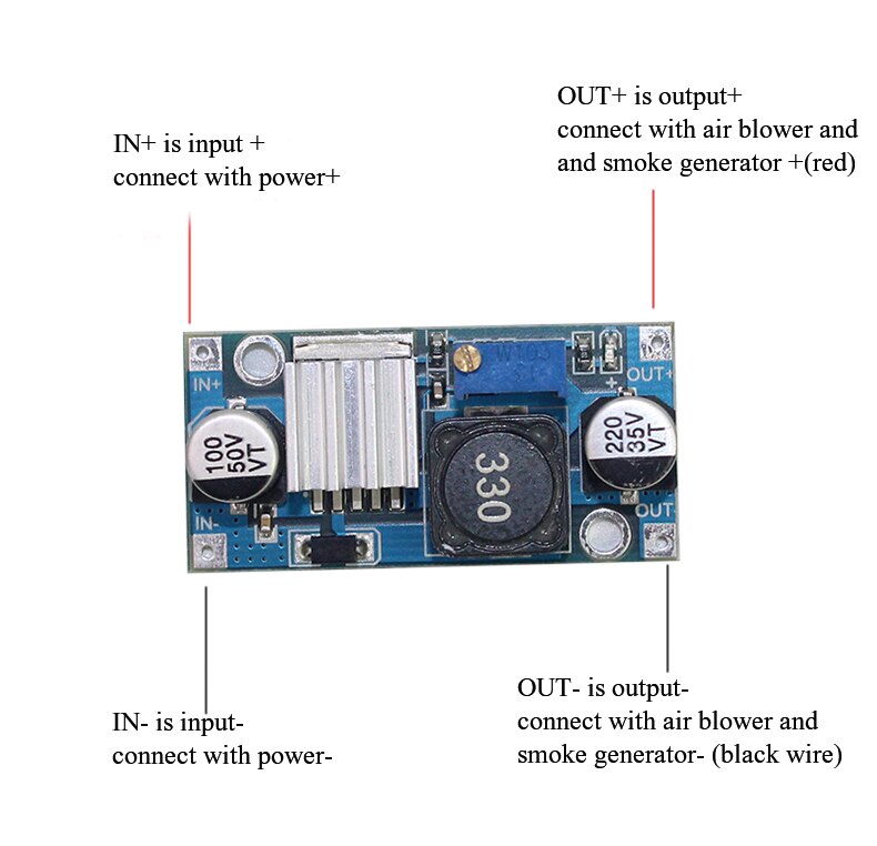 Gerador de fumo/Placa 6V Tensão Reduzir Fumante Peças para 1/16 Henglong Tanque RC Modelo 6.0S/6.1S/Versão RC Reboque/Escavadeira: voltage reduce plate