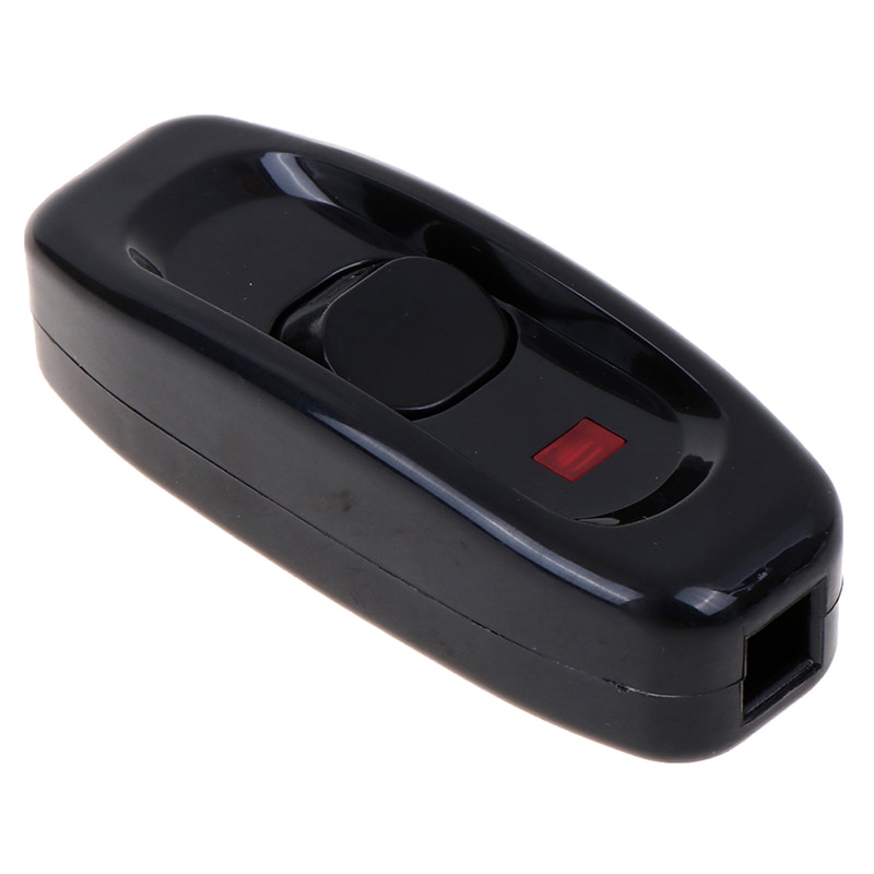 1Pcs Bedside Lamp Switch AC 250V 10A Inline ON/OFF Table Desk Lamp Cord Cable Switch With LED Indicator Light