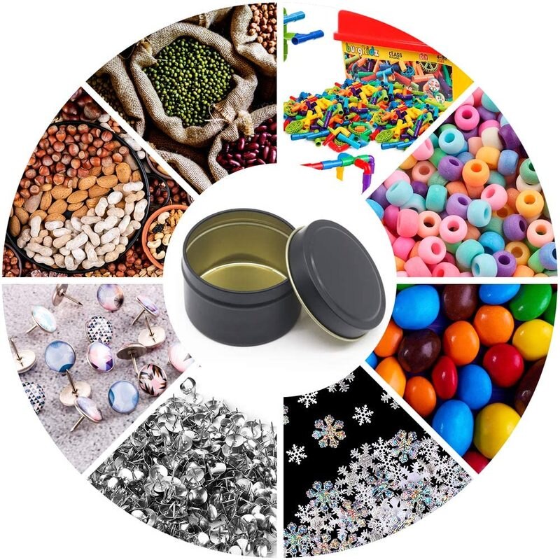 5 oz 15pcs/pack Black Color Candle Containers Candles Jars for Candle Making