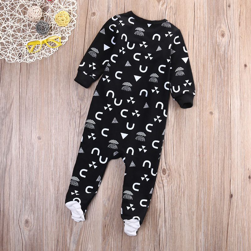 Neugeborenen Babyspielanzug Langarm Baumwolle Reißverschluss Overall Jumpsuit Kleidung + Hut 2 stücke Kinder Kleidung 0-18 Mt