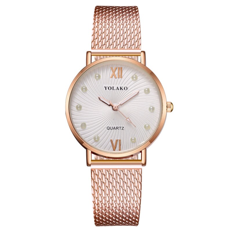 Luksus mærke ur dame armbåndsur simpelt quartz ur klassisk dame casual ur