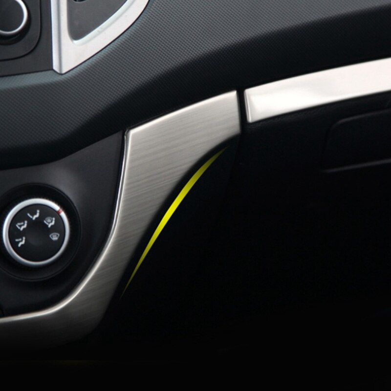 for Hyundai Creta Ix25 Accessories Car Dashboard Central Control Trim Cover Stainless Steel Interior Mouldings