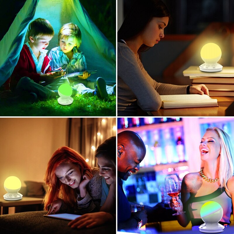 Led Smart Voice Control Night Light Colorful RGB Dimmable Table Light Smart Desk Lamp for Bedroom Office Living Room