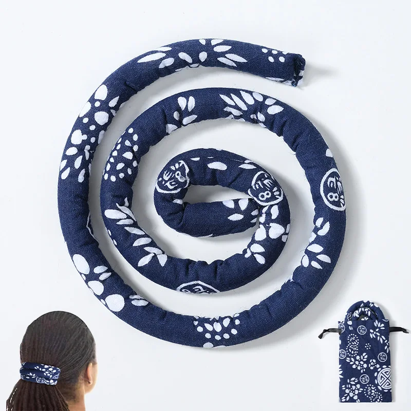 Buigbare Dreadlocks Haarband Spiraal Lock Haarbanden Lange Paardenstaart Houders Etnische Haarband Touw voor Vrouwen Meisjes Haaraccessoires: WHITE