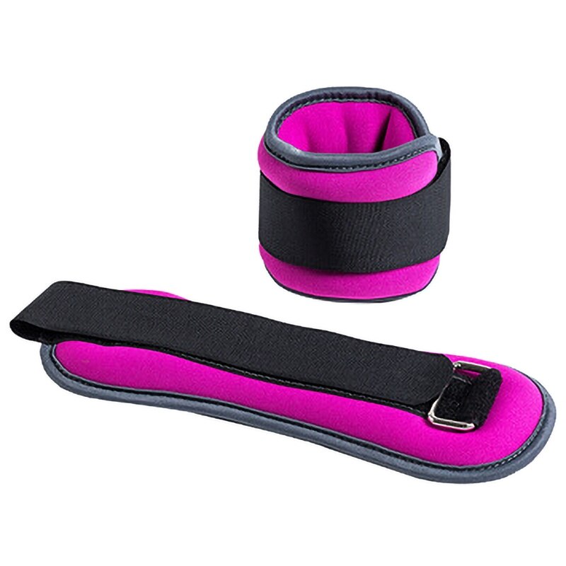 0.5KG/1KG Adjustable Leg Ankle Wrist Sand Bag Weights Training Sandbag Wraps Strength Gym Running Fitness Equipment: Rosy 0.5kg