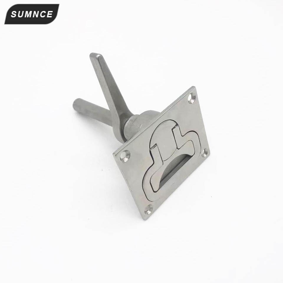 Boat Cam Latch Lift Pull Ring Heavy Locking Lift Handle Duty Large Flush Latch Marine Grade Stainless Steel Fishing
